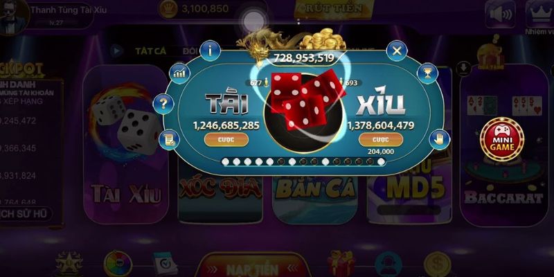 Giao diện tài xỉu 188Bet đẹp mắt