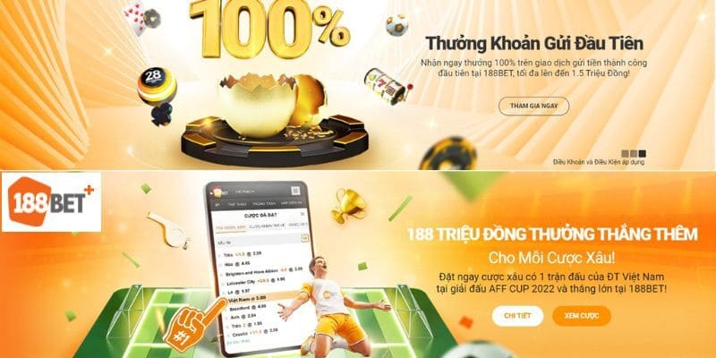 Khuyến mãi và ưu đãi tại 188Bet